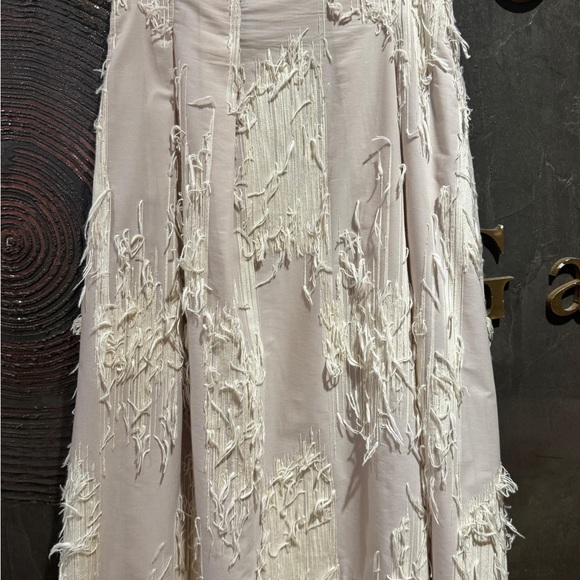 Baum und Pferdgarten NWT Ivory Fringe Skirt Quiet Luxury Party Look EU34 US4 - Picture 5 of 6